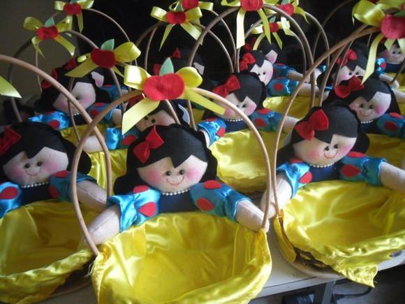 Kit 10 Cestas Branca de Neve