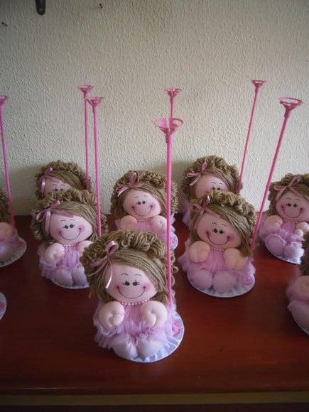 Bailarinhas 10 Bonecas de Pano Centros de Mesa