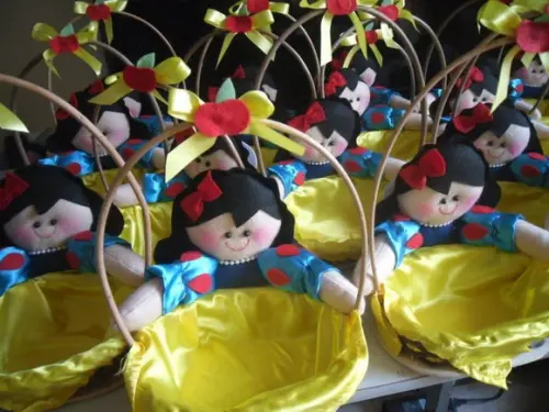 Kit 10 Cestas Branca de Neve