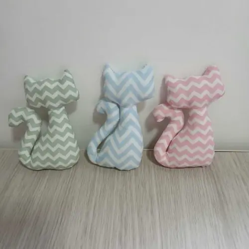Kit 40 Gatinhos em Tecido Lembrancinhas
