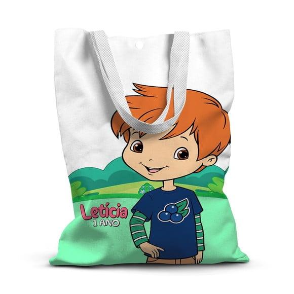 Sacolinha de Tecido para Festa Moranguinho Menino