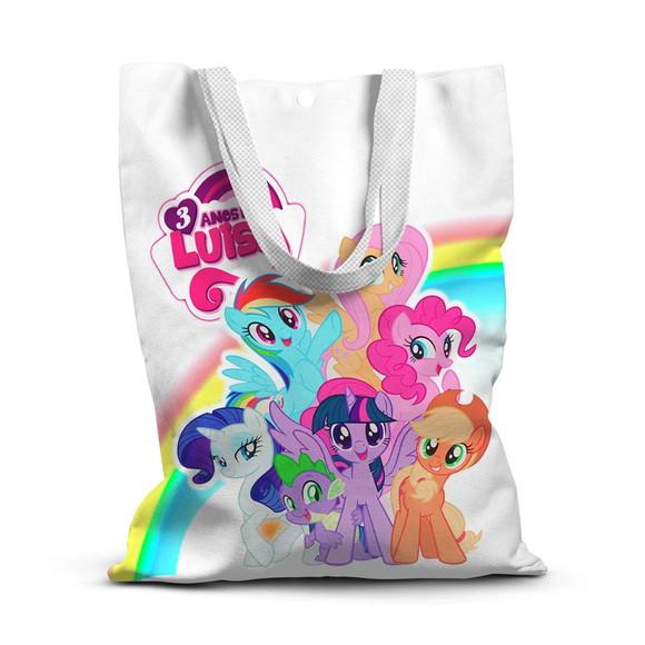 Sacolinha de Tecido para Festa My Little Pony