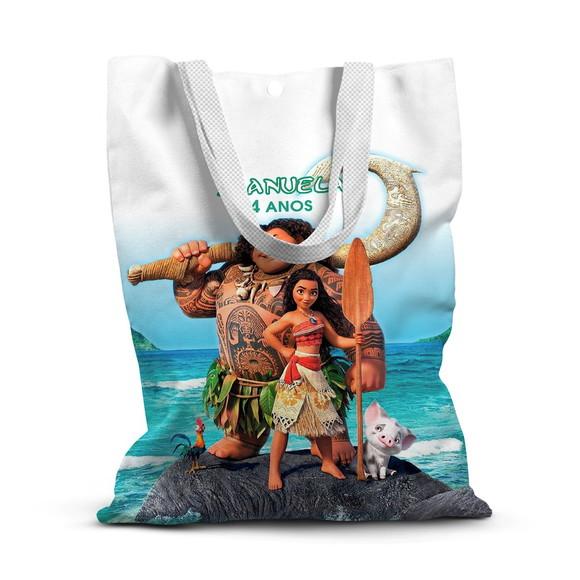 Sacolinha de Tecido para Festa Moana