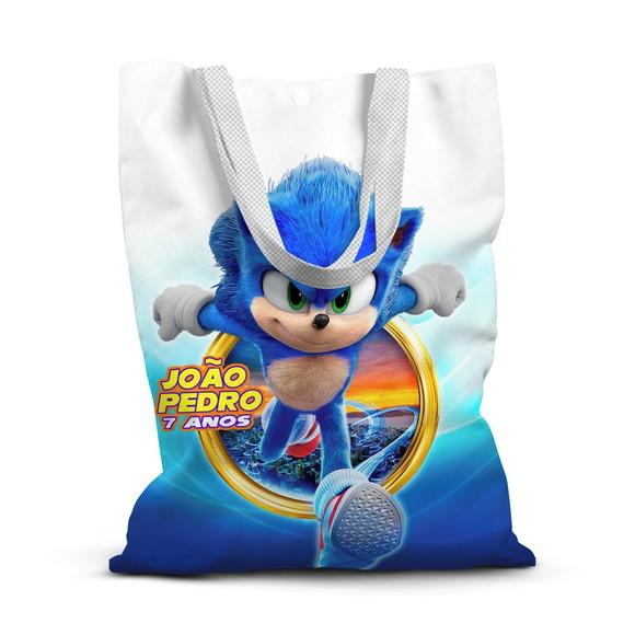 Sacolinha de Tecido para Festa Sonic 1