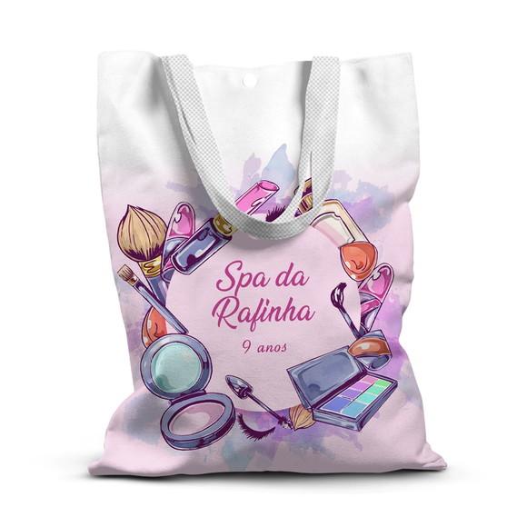Sacolinha de Tecido para Festa Spa de Beleza