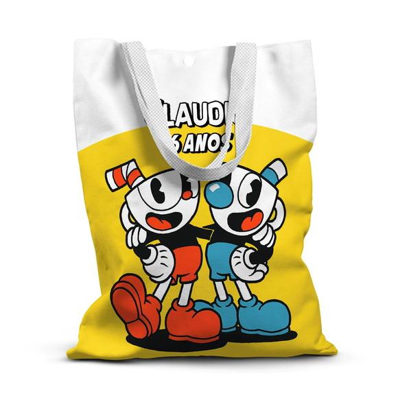 Sacolinha de Tecido para Festa Cupheads
