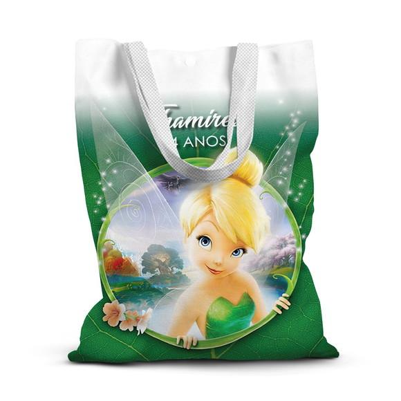 Sacolinha de Tecido para Festa Tinker Bell