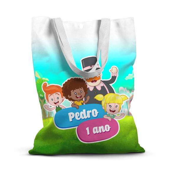Sacolinha de Tecido para Festa Mundo Bita