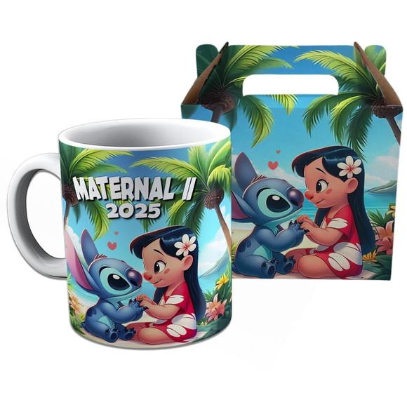 Kit Caneca na Caixinha para Festa Lilo e Stitch