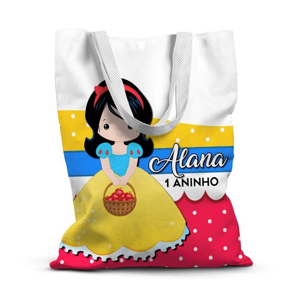 Sacolinha de Tecido para Festa Branca de Neve