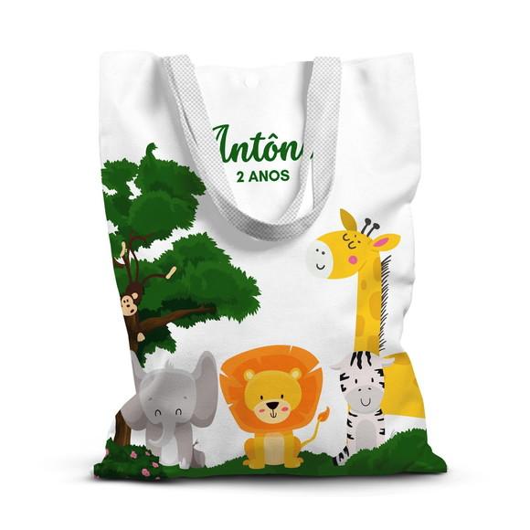 Sacolinha de Tecido para Festa Safari 1