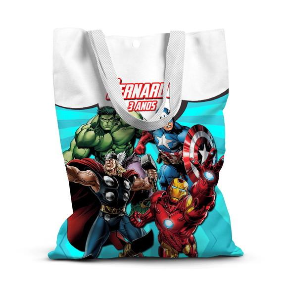 Sacolinha de Tecido para Festa Vingadores 3