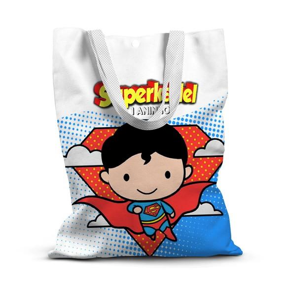 Sacolinha de Tecido para Festa Super Homem