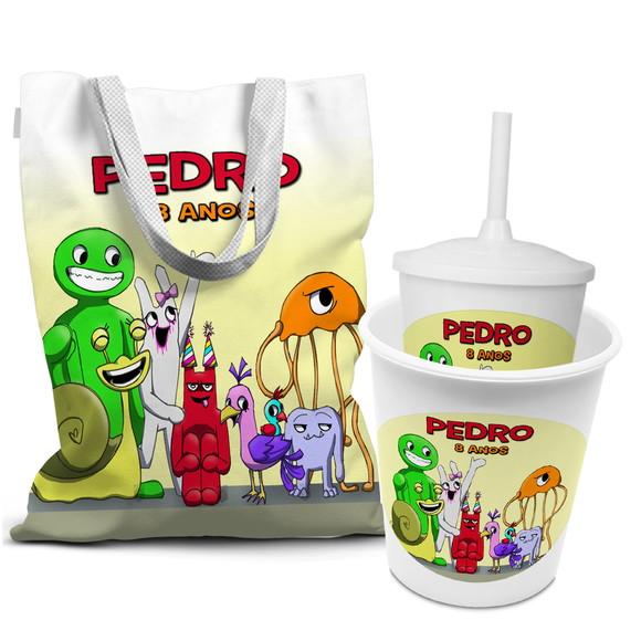 Kit Sacolinha +copo +balde Pipoca Garden Of Banban 4