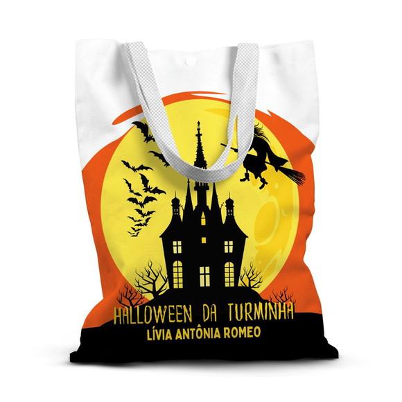Sacolinha de Tecido para Festa Halloween 2