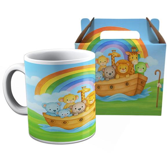 Kit Caneca na Caixinha para Festa Arca de Noé