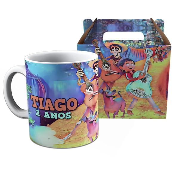 Kit Caneca na Caixinha para Festa Viva a Vida É Uma Festa