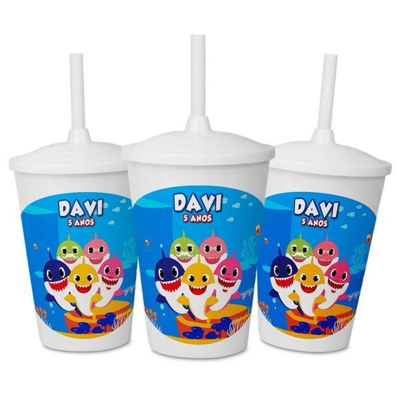 Copo Personalizado para Festa Baby Shark