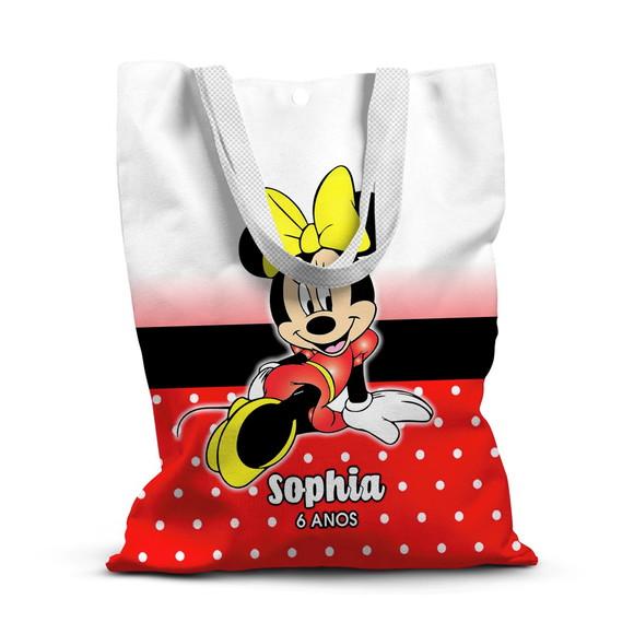 Sacolinha de Tecido para Festa Minnie
