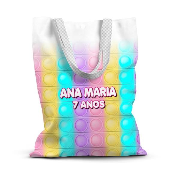 Sacolinha de Tecido para Festa Pop It Candy