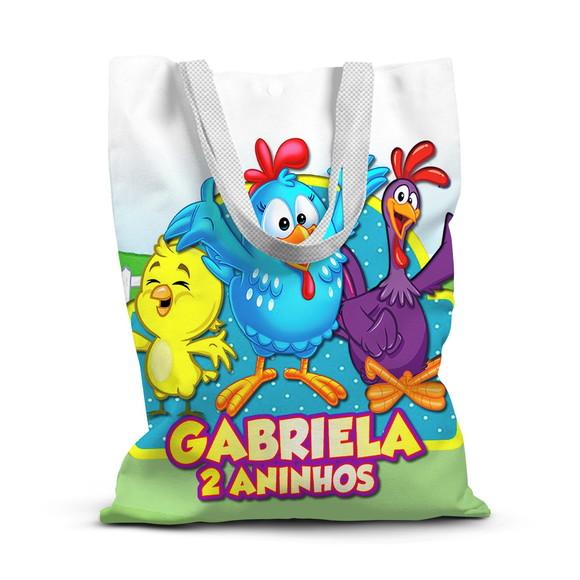Sacolinha de Tecido para Festa Galinha Pintadinha 1