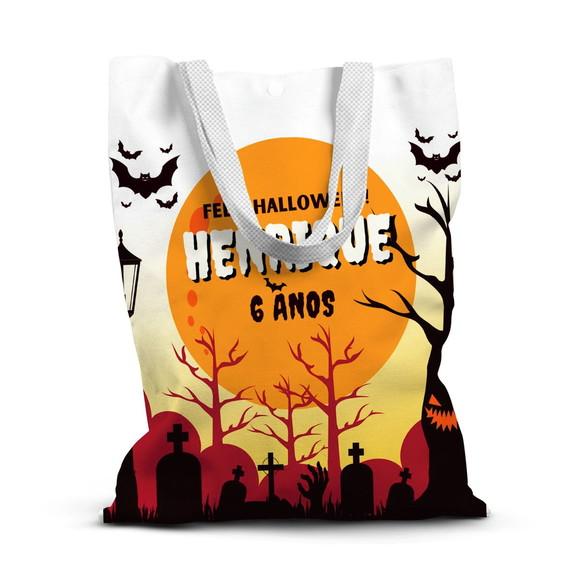 Sacolinha de Tecido para Festa Halloween 12