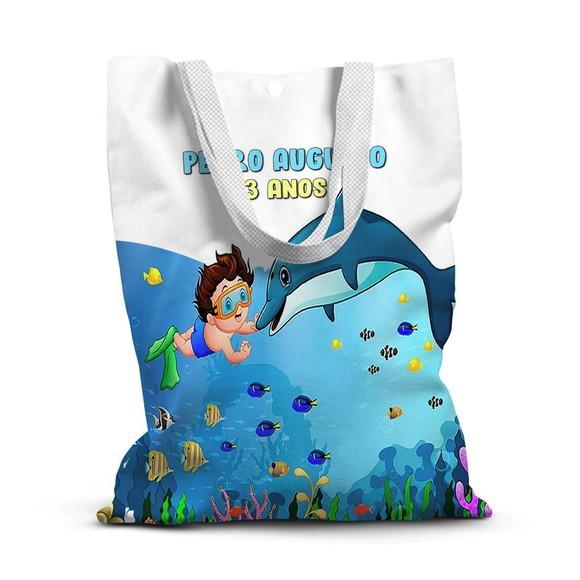 Sacolinha de Tecido para Festa Fundo do Mar 4