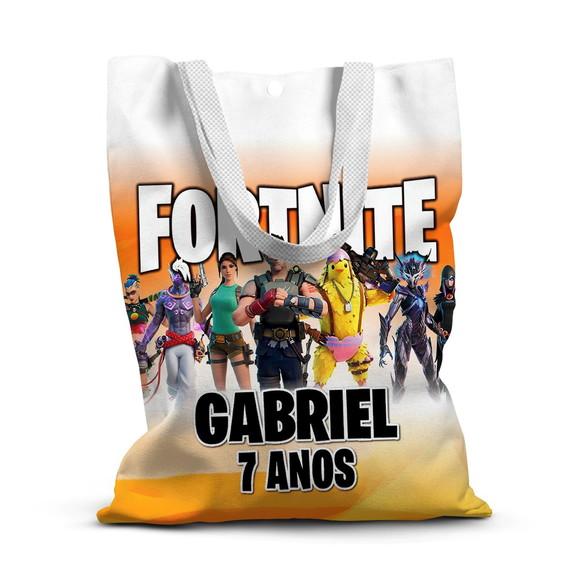 Sacolinha de Tecido para Festa Fortnite