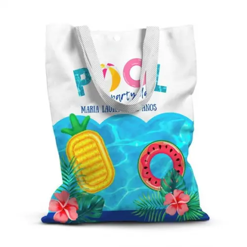 Sacolinha de Tecido para Festa Pool Party