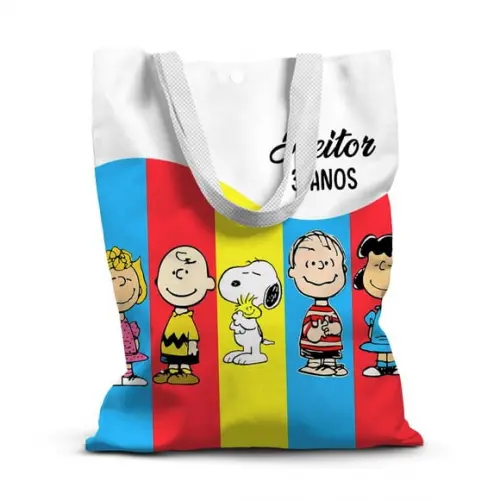 Sacolinha de Tecido para Festa Snoopy