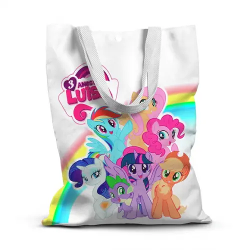 Sacolinha de Tecido para Festa My Little Pony
