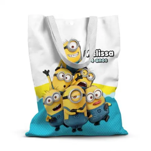 Sacolinha de Tecido para Festa Minions