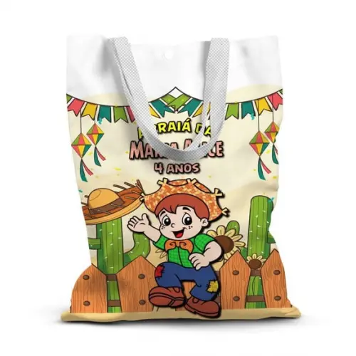Sacolinha de Tecido para Festa Festa Junina Menino