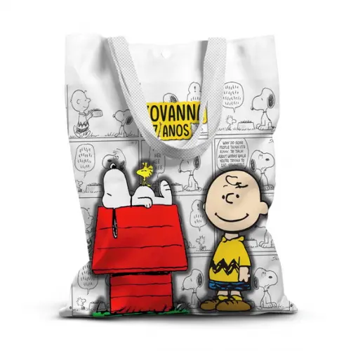 Sacolinha de Tecido para Festa Snoopy 2