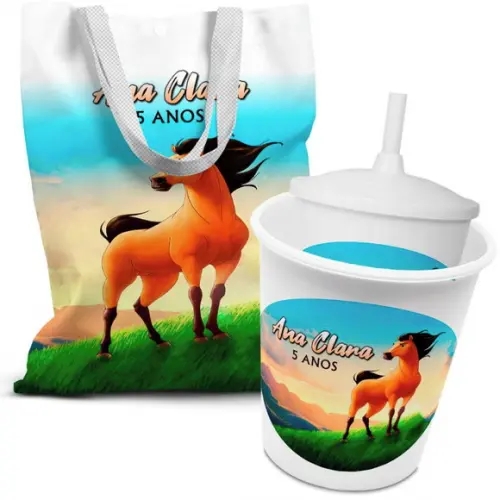 Kit Sacolinha +copo +balde Pipoca Spirit