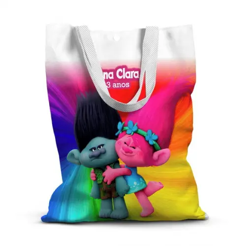Sacolinha de Tecido para Festa Trolls 5
