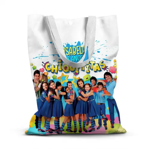 Sacolinha de Tecido para Festa Chiquititas