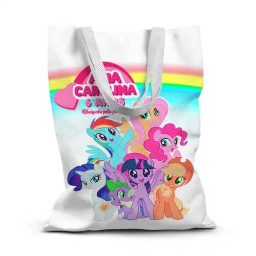 Sacolinha de Tecido para Festa My Little Poney
