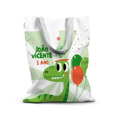 Sacolinha de Tecido para Festa Dinossauro 3