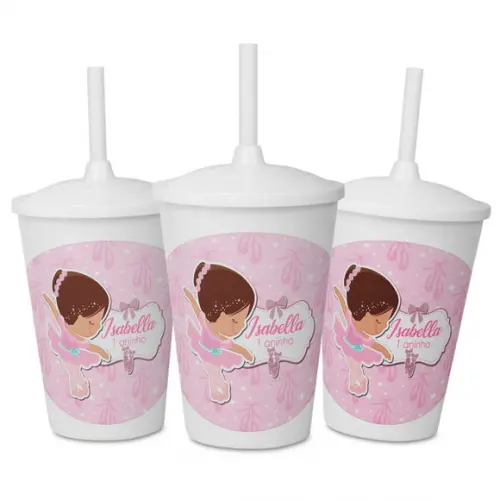 Copo Personalizado para Festa Bailarina 2