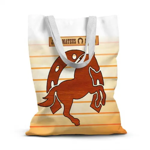 Sacolinha de Tecido para Festa Cavalo Haras