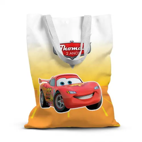 Sacolinha de Tecido para Festa Carros 2