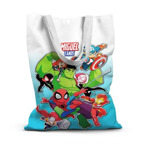 Sacolinha de Tecido para Festa Vingadores 2