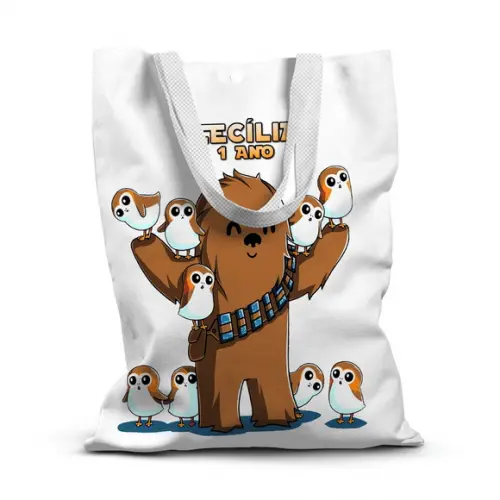 Sacolinha de Tecido para Festa Star Wars Chewbacca
