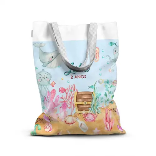 Sacolinha de Tecido para Festa Fundo do Mar 9