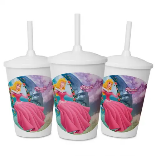 Copo Personalizado para Festa Bela Adormecida Aurora 3