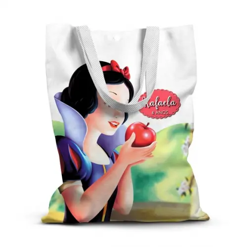 Sacolinha de Tecido para Festa Branca de Neve 2