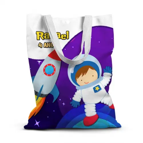Sacolinha de Tecido para Festa Astronauta