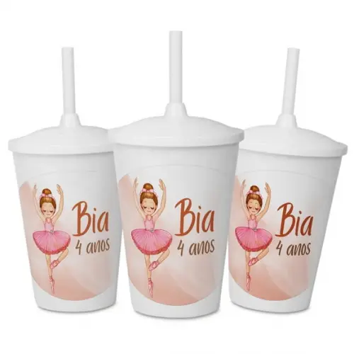 Copo Personalizado para Festa Bailarina 4