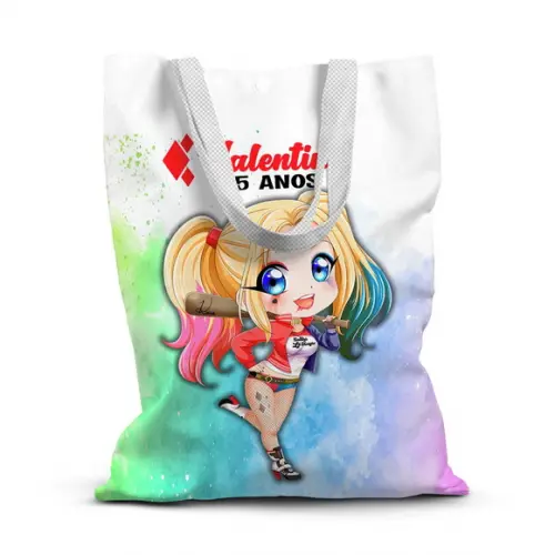 Sacolinha de Tecido para Festa Arlequina